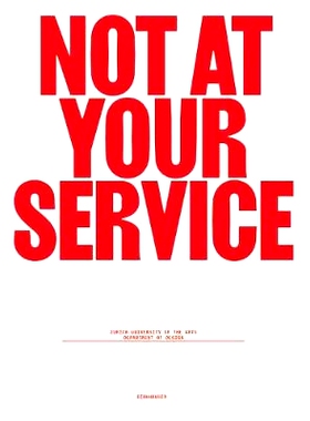 预订 Not at Your Service: Manifestos for Design 不为您服务：设计宣言: 9783035622720