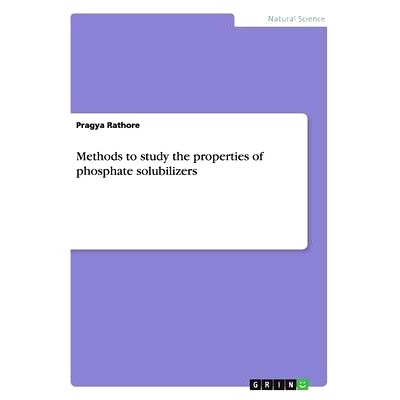 预订 Methods to Study the Properties of Phosphate Solubilizers: 9783656591412