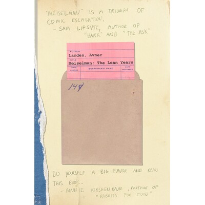 预订 Meiselman: The Lean Years 迈塞尔曼: 9781948954143