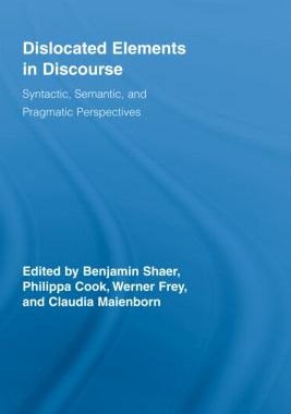 【预订】Dislocated Elements in Discourse