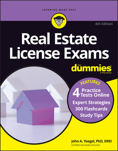【预订】Real Estate License Exams for Dummies, 4th Edition with Online Practice