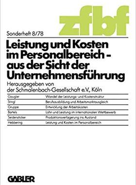 【预订】Leistung und Kosten im Personalbereich 9783409389518