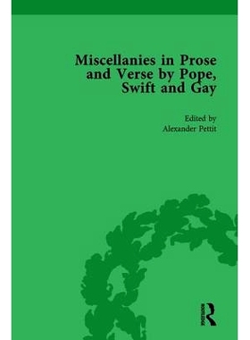预订 Miscellanies in Prose and Verse by Pope, Swift and Gay Vol 2: 9781138755277