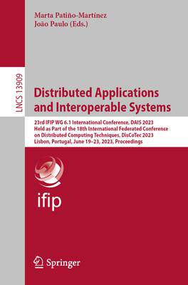 [预订]Distributed Applications and Interoperable Systems 9783031352591