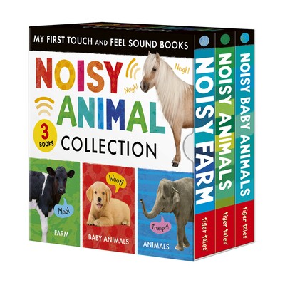 预订 Noisy Animal 3-Book Boxed Set: My First Touch and Feel Sound Books: Noisy Baby Animals; Noisy Farm; Noisy Animals:图片