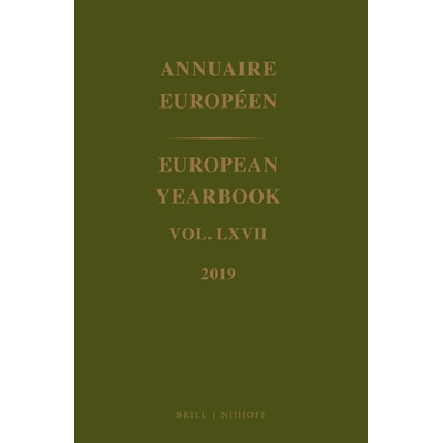 预订 European Yearbook / Annuaire Européen, Volume 67 (2019) 欧洲年鉴，第67卷（2019）: 9789004449459
