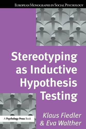 【预订】Stereotyping as Inductive Hypothesis Testing