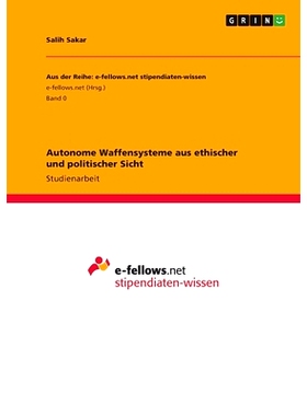 预订 Autonome Waffensysteme aus ethischer und politischer Sicht: 9783346758637