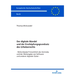 des Der der 预订 Urheberrechts Vertriebs Wandel hinsichtlich digitale und Reformbedarf Erschöpfungsgrundsatz