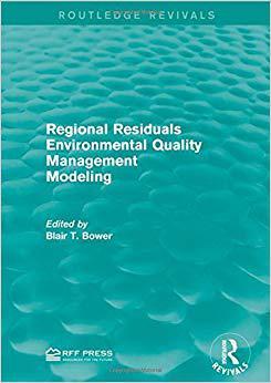 【预售】Regional Residuals Environmental Quality Management Modeling