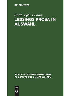 预订 Lessings Prosa in Auswahl: 9783112511770