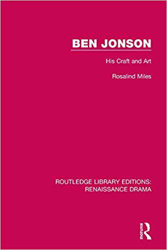 【预售】ben jonson: his craft and art