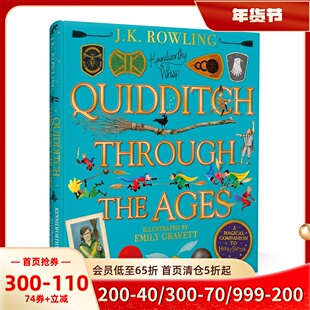 神奇的魁地奇球 精装彩绘插图版 Emily Gravett插画 哈利波特 J.K.罗琳 英文原版 Quidditch Through the Ages