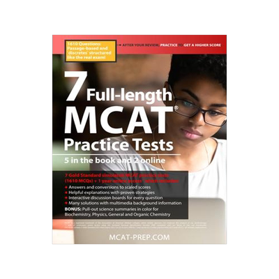 [预订]7 Full-Length MCAT Practice Tests: 5 in the Book and 2 Online, 1610 MCAT Practice Questions Based on 9781927338827