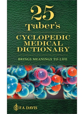预订 Taber’s Cyclopedic Medical Dictionary, 25th Edition 泰伯百科医学词典，第 25 版: 9781719650670