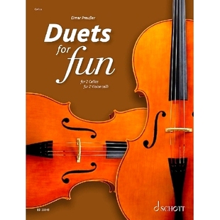 Works Duets Fun Modern 9783795721831 预订 Cellos for the from Original Era Baroque