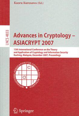 【预订】Advances in Cryptology – ASIACRYPT 2007
