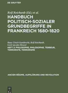 【预订】Philosophe, Philosophie. Terreur, Terroriste, Terrorisme 9783486527315
