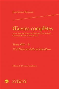 [预订]Oeuvres complètes, Vol. 8-B. 1756 écrits sur l’abbé de Saint-Pierre 9782406079194