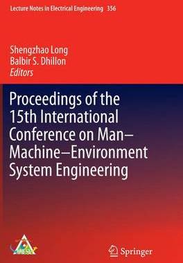 预订 Proceedings of the 15th International Conference on Man–Machine–Environment System Engineering
