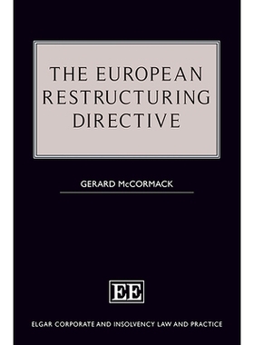 预订 The European Restructuring Directive 欧洲重组指令: 9781789908800