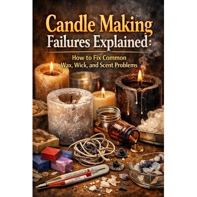 预订 Candle Making Failures Explained: How to Fix Common Wax, Wick, and Scent Problems 9798247837404