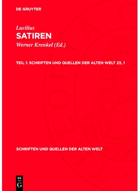 预订 Lucilius: Satiren, Teil 1 Sqaw 23, 1: 9783112700389