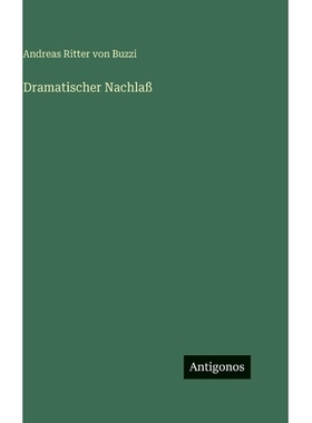 预订 Dramatischer Nachlaß: 9783386337243