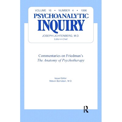 预订 Commentaries: Psychoanalytic Inquiry, 16.4 注释：精神分析调查，16.4: 9780367606411
