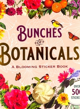 预订 Bunches of Botanicals Sticker Book: 9781441338341