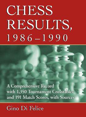 [预订]Chess Results, 1986-1990 9781476684048