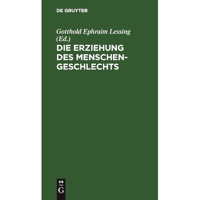 预订 Die Erziehung des Menschengeschlechts: 9783112450734
