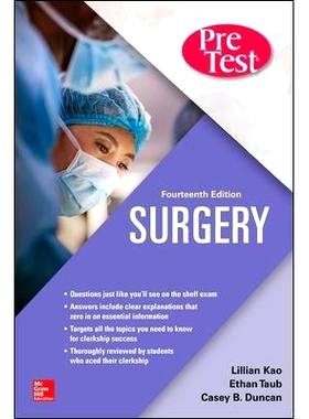 预订 Surgery PreTest Self-Assessment and Review, Fourteenth Edition: 9781260143614