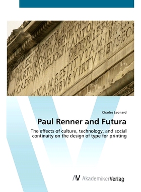 预订 Paul Renner and Futura: 9783639435337