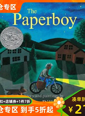 英文原版 The Paperboy 凯迪克奖绘本 报童