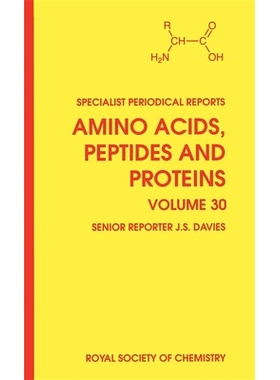 预订 Amino Acids, Peptides and Proteins: Volume 30 氨基酸、肽和蛋白质：第30卷: 9780854042227