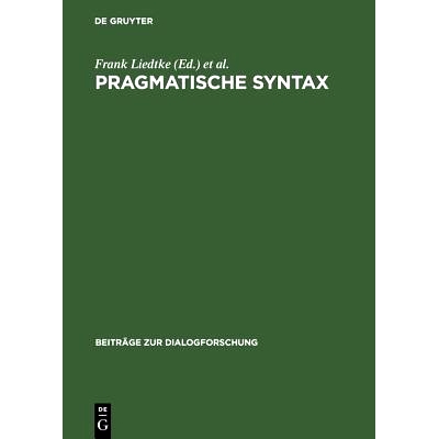 预订 Pragmatische Syntax: 9783484750234