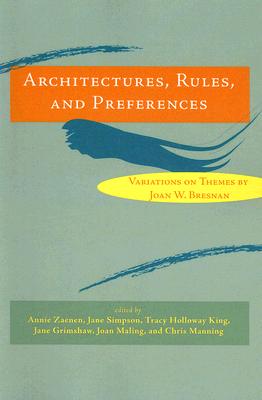 【预订】Architectures, Rules, and Preferences 9781575865607