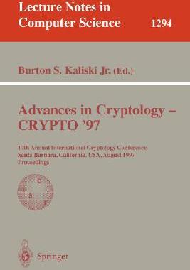 【预订】Advances in Cryptology - CRYPTO ’97