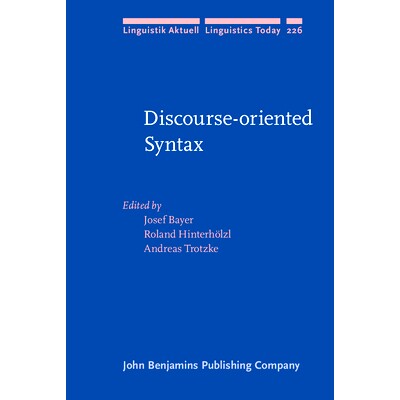 预订 Discourse-oriented Syntax. 话语导向的句法学: 9789027257093