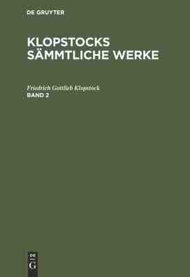 【预订】KLOPSTOCKS WERKE BD. 2: ODEN KLOPSW 9783111219974