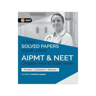 [预订]AIPMT NEET 2021 Chapter-wise and Topic-wise 15 Years Solved Papers (2006-2020) 9789390187829