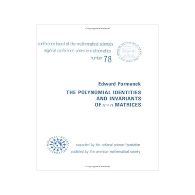 [预订]The Polynomial Identities And Variants Of $N \Times N$ Matrices 9780821807309