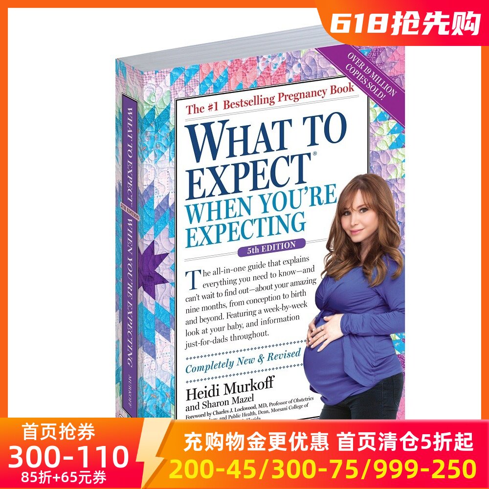现货 英文原版 海蒂怀孕大百科(第5版) What to Expect When You're Expecting
