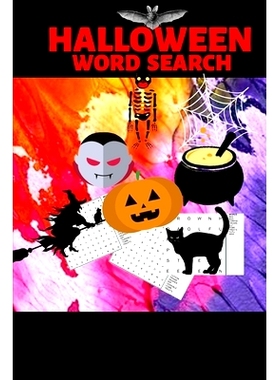 预订 Halloween Word Search: Halloween Gift Word Search Puzzle Book Halloween Gift For Teens, College Students, Coworkers