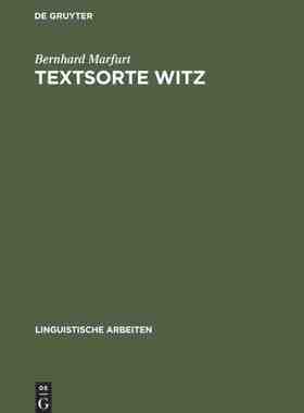 【预订】Textsorte Witz 9783484102699