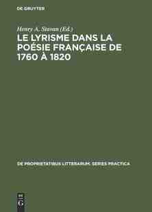 9789027932655 lyrisme 1820 française 1760 poésie 预订 dans