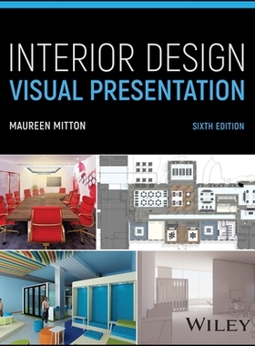 预订 Interior Design Visual Presentation 6th Edition 室内设计视觉呈现,第6版: 9781394173563