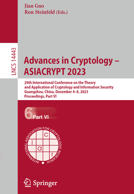 预订 Advances in Cryptology – ASIACRYPT 2023