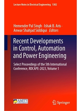 预订 Recent Developments in Control, Automation and Power Engineering: Select Proceedings of the 5th International Confe